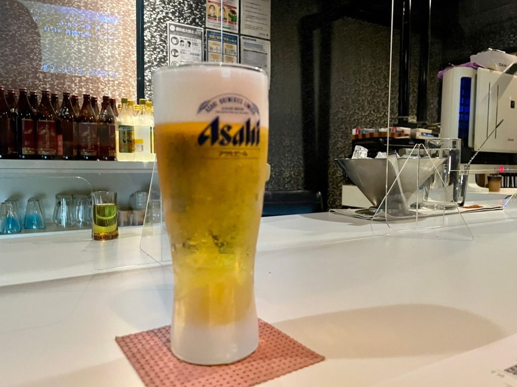 生ビールはアサヒスーパードライ