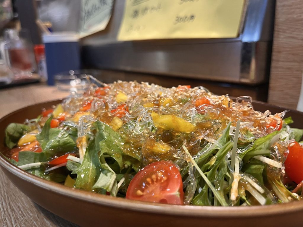 クリスタルサラダ!ぷりぷり食感がたまらない!